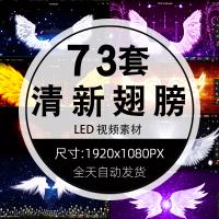 唯美天使動(dòng)態(tài)翅膀視頻素材婚慶LED大屏幕婚禮高清背景舞臺晚會